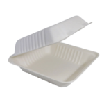 Contenedor Charola Compostable Lisa 9 X 9