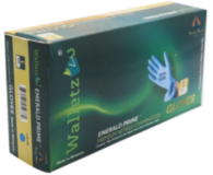 Guante de Nitrilo Azul con 100 Piezas