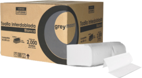Toalla Interdoblada Greymoon Blanca